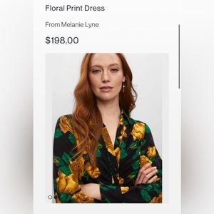 Floral print dress from melanie lyne size 2 brand new worn just once